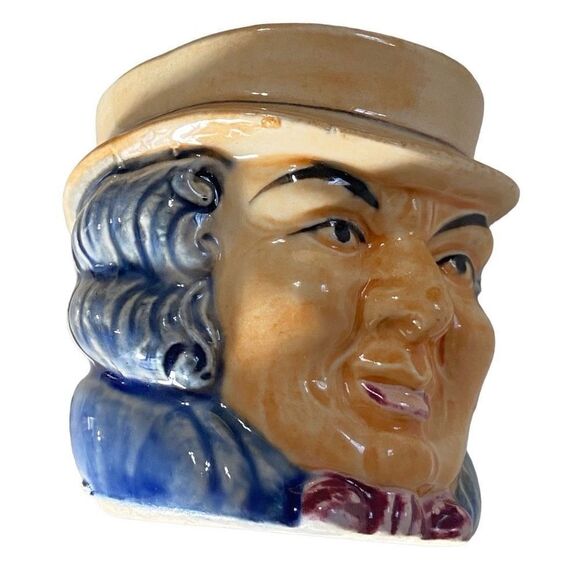Vintage Toby Small Character Head Mug Made in Occupied Japan 1950s - Picture 8 of 12